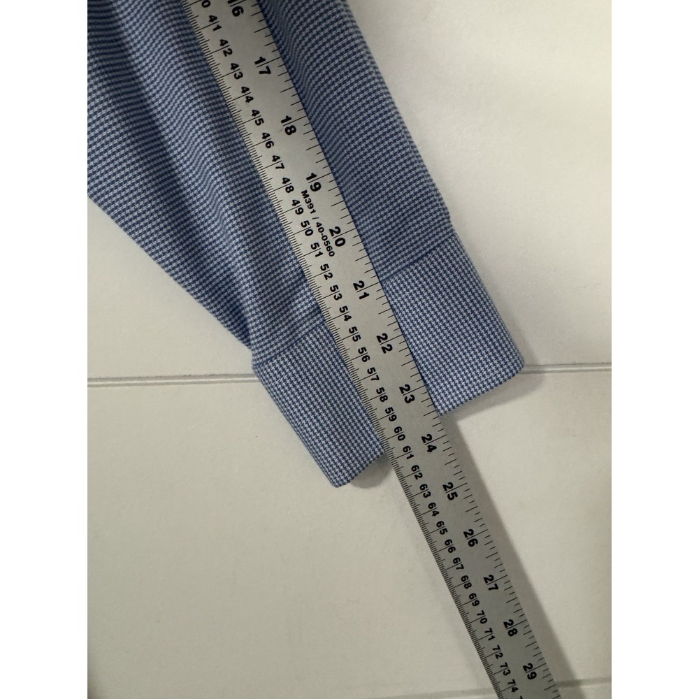 STAFFORD TRAVEL Wrinkle Free Oxford Fitted 18 34 - 35 Long Sleeve Button Down - Picture 5 of 7